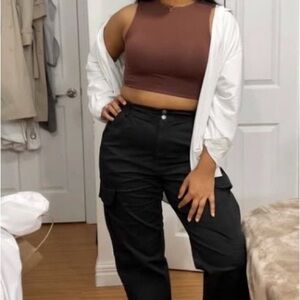 Klassy Network Chocolate Ultra Crop Brami Top